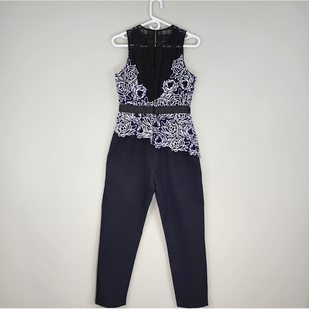 REVOLVE Chelsea28 Lace Bodice Mixed Media Jumpsuit - Picture 7 of 10